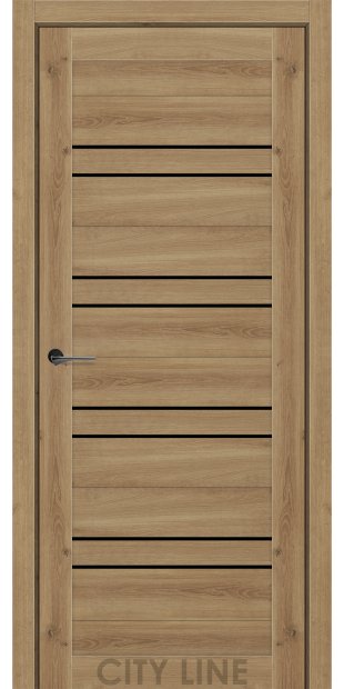 Межкомнатные двери CityLine Express RAIMOND korfad-express-raimond-dub-boston-bravo-collection-s-cernym-steklom